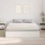 Marco de Cama Blanco Madera King Marco con Almacenamiento by , Beds and slatted bases - Ref: Foro24-3335357, Price: 448,17 €,...