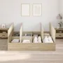 Cama de almacenamiento en roble de Sonoma 200x200 cm | Foro24.es | Tu tienda online para hogar, jardín y más Foro24.es
