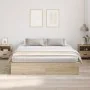 Cama de almacenamiento en roble de Sonoma 200x200 cm | Foro24.es | Tu tienda online para hogar, jardín y más Foro24.es
