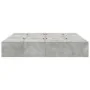 Estructura de Cama de Almacenamiento Gris Concreto 200x200 cm | Foro24.es | Tu tienda online para hogar, jardín y más Foro24.es