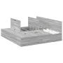 Estructura de cama de almacenamiento Gris Sonoma 200x200 cm | Foro24.es | Tu tienda online para hogar, jardín y más Foro24.es