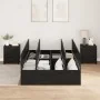 Estructura de cama de almacenamiento en roble negro 120x200 cm | Foro24.es | Tu tienda online para hogar, jardín y más Foro24.es