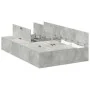 Estructura de cama Gris concreto Concreto Individual Robusta by , Beds and slatted bases - Ref: Foro24-3335368, Price: 317,75...