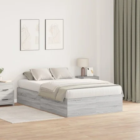 Estructura de Cama de Almacenamiento Gris Sonoma 120x200 cm | Foro24.es | Tu tienda online para hogar, jardín y más Foro24.es