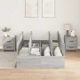 Estructura de Cama de Almacenamiento Gris Sonoma 120x200 cm | Foro24.es | Tu tienda online para hogar, jardín y más Foro24.es
