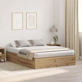 Estructura de Cama Roble Artesanal Madera de
