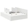 Marco de Cama Blanco MDF Doble Estándar Cama con Almacenamiento | Foro24.es | Tu tienda online para hogar, jardín y más Foro24.es