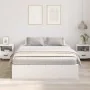 Marco de Cama Blanco MDF Doble Estándar Cama con Almacenamiento | Foro24.es | Tu tienda online para hogar, jardín y más Foro24.es