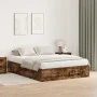 Estructura de Cama Roble ahumado Madera de Roble Sólido | Foro24.es | Tu tienda online para hogar, jardín y más Foro24.es