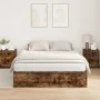 Estructura de Cama Roble ahumado Madera de Roble Sólido | Foro24.es | Tu tienda online para hogar, jardín y más Foro24.es