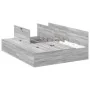 Estructura de Cama de Almacenamiento Gris Sonoma 160x200 cm | Foro24.es | Tu tienda online para hogar, jardín y más Foro24.es