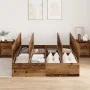 Estructura de Cama con Almacenamiento de Madera Vieja 160x200 cm | Foro24.es | Tu tienda online para hogar, jardín y más Foro24.es