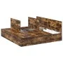 Estructura de cama Roble ahumado Madera Doble Con almacenamiento von , Betten und Lattenroste - Ref: Foro24-3335401, Preis: 4...