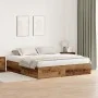 Estructura de Cama Madera Recuperada Madera de Roble Sólido | Foro24.es | Tu tienda online para hogar, jardín y más Foro24.es