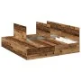 Estructura de Cama Madera Recuperada Madera de Roble Sólido | Foro24.es | Tu tienda online para hogar, jardín y más Foro24.es