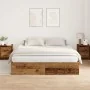Estructura de Cama Madera Recuperada Madera de Roble Sólido | Foro24.es | Tu tienda online para hogar, jardín y más Foro24.es