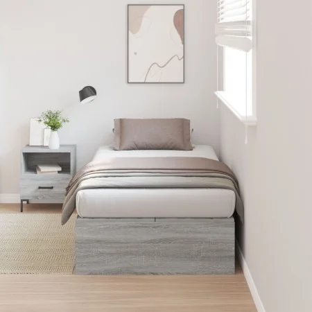 Estructura de Cama de Almacenamiento Gris Sonoma 90x190 cm | Foro24.es | Tu tienda online para hogar, jardín y más Foro24.es