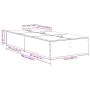 Marco de Cama de Almacenamiento Blanco 75x190 cm von , Betten und Lattenroste - Ref: Foro24-3335413, Preis: 175,67 €, Rabatt: %