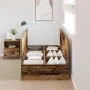 Cama con Almacenamiento Madera Envejecida Madera Maciza Simplista | Foro24.es | Tu tienda online para hogar, jardín y más Foro24.es