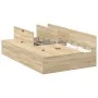 Estructura de Cama de Almacenamiento en Roble Sonoma 120x190 cm | Foro24.es | Tu tienda online para hogar, jardín y más Foro24.es
