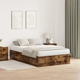 Estructura de Cama de Almacenamiento Roble