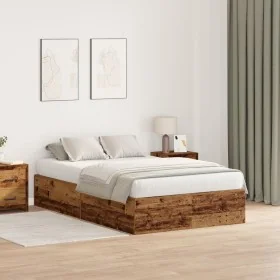 Estructura de Cama de Almacenamiento de Madera