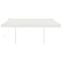 Manual retractable awning with cream LED 4x3.5 m by vidaXL, Awnings - Ref: Foro24-3070022, Price: 478,11 €, Discount: %