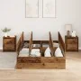 Estructura de Cama de Almacenamiento de Madera Vieja 120x190 cm von , Betten und Lattenroste - Ref: Foro24-3335427, Preis: 30...