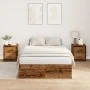 Estructura de Cama de Almacenamiento de Madera Vieja 120x190 cm von , Betten und Lattenroste - Ref: Foro24-3335427, Preis: 30...