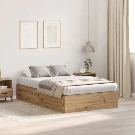 Estructura de Cama de Almacenamiento de Roble Artisan 120x190 cm | Foro24.es | Tu tienda online para hogar, jardín y más Foro24.es