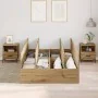 Estructura de Cama de Almacenamiento de Roble Artisan 120x190 cm | Foro24.es | Tu tienda online para hogar, jardín y más Foro24.es