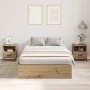 Estructura de Cama de Almacenamiento de Roble Artisan 120x190 cm | Foro24.es | Tu tienda online para hogar, jardín y más Foro24.es