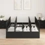 Estructura de Cama de Almacenamiento de Roble Negro 140x190 cm | Foro24.es | Tu tienda online para hogar, jardín y más Foro24.es