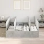 Estructura de Cama con Almacenamiento Gris Concreto 140x190 cm | Foro24.es | Tu tienda online para hogar, jardín y más Foro24.es