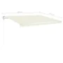 Manuell ausfahrbare Markise mit cremefarbener LED 4x3,5 m von vidaXL, Markisen - Ref: Foro24-3070022, Preis: 478,11 €, Rabatt: %