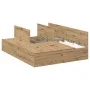 Cama con Almacenamiento Roble Artesanal Madera Elaborada Doble | Foro24.es | Tu tienda online para hogar, jardín y más Foro24.es