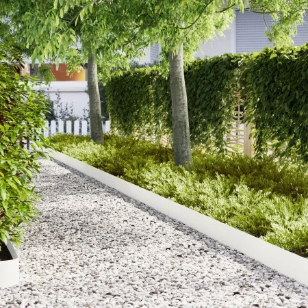 Bordes de Jardín 50 pcs Blanco 100x0,5x20 cm Acero | Foro24.es | Tu tienda online para hogar, jardín y más Foro24.es