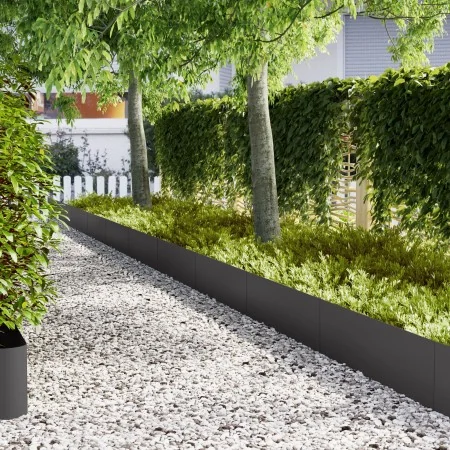 Líneas de Césped 30 pcs Negro 100x0,5x30 cm Acero by , Garden edging and edging - Ref: Foro24-3335781, Price: 230,25 €, Disco...