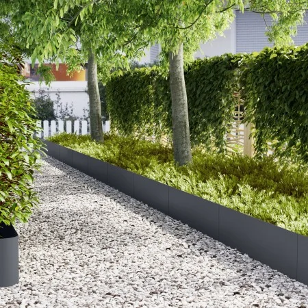 bordes de césped 30 pcs antracita 100x0,5x30 cm acero | Foro24.es | Tu tienda online para hogar, jardín y más Foro24.es