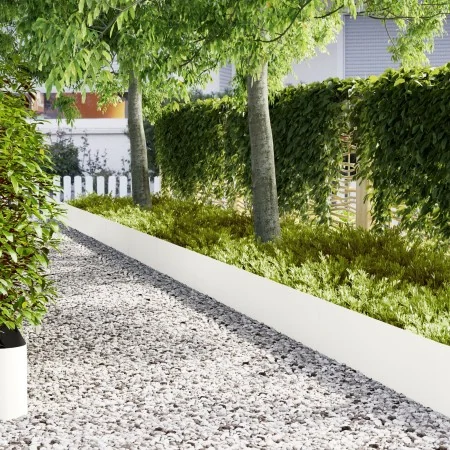 bordes de césped 50 pcs Blanco 100x0.5x30 cm Plástico | Foro24.es | Tu tienda online para hogar, jardín y más Foro24.es