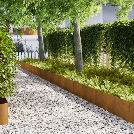 Bordes de Césped 50 pcs 100x0,5x30 cm Acero Resistente a la Intemperie by , Garden edging and edging - Ref: Foro24-3335794, P...