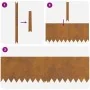 Bordes de Césped 50 pcs 100x0,5x30 cm Acero Resistente a la Intemperie by , Garden edging and edging - Ref: Foro24-3335794, P...