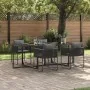 Conjunto de Comedor de Jardín de 6 Piezas con Cojines de Acero y Ratán Sintético by , Garden sets - Ref: Foro24-3335873, Pric...