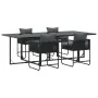 Conjunto de Comedor de Jardín de 6 Piezas con Cojines de Acero y Ratán Sintético by , Garden sets - Ref: Foro24-3335873, Pric...