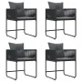 Conjunto de Comedor de Jardín de 6 Piezas con Cojines de Acero y Ratán Sintético by , Garden sets - Ref: Foro24-3335873, Pric...