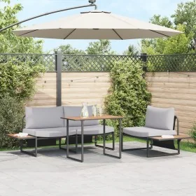 Conjunto de Comedor de Jardín de 3 Piezas con