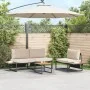 Conjunto de sofá de jardín de 3 piezas con cojines taupe | Foro24.es | Tu tienda online para hogar, jardín y más Foro24.es