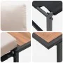 Conjunto de sofá de jardín de 3 piezas con cojines taupe | Foro24.es | Tu tienda online para hogar, jardín y más Foro24.es
