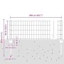 Valla Euro con 5 postes en U Verde 0.4x10 m Acero | Foro24.es | Tu tienda online para hogar, jardín y más Foro24.es