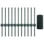 Juego de Cerca de Jardín Set de 2 Verde Acero 25m x 0.4m von , Zaunpfosten - Ref: Foro24-3336004, Preis: 74,69 €, Rabatt: %